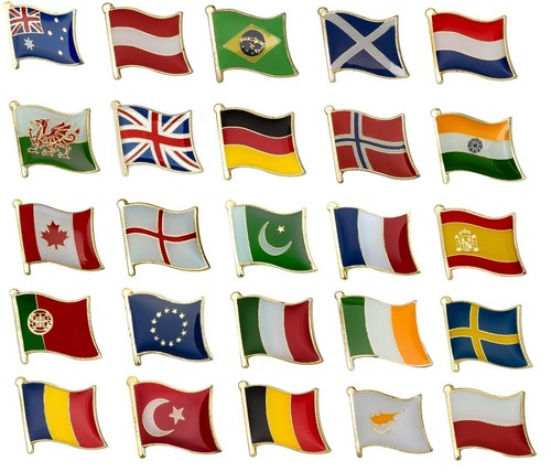 National country flag lapel - lapel, /