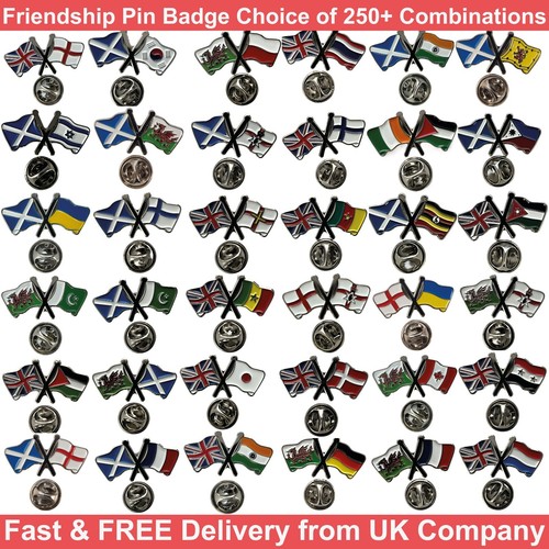 Friendship pin badge metal - badge,