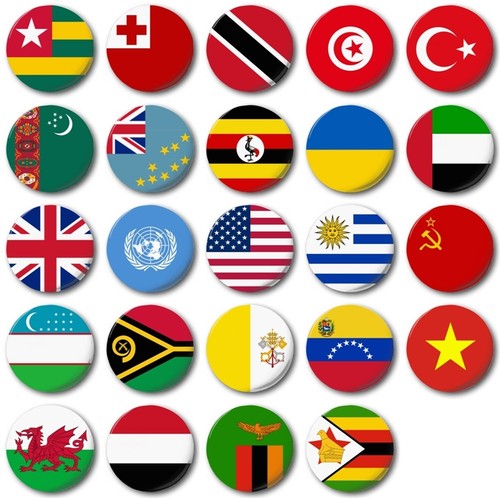 World flags various - world,