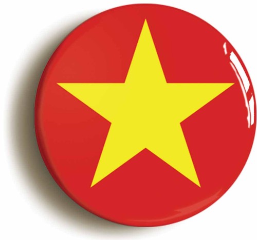 Vietnam communist flag - vietnam, badge