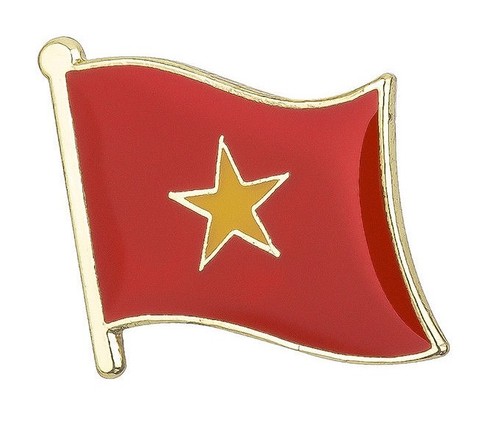 Vietnam flag lapel pin badge - lapel,