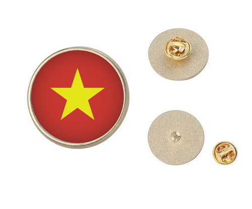 Vietnam flag lapel badge pin - vietnam,