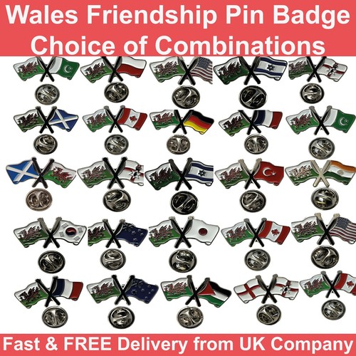Wales pin badge friendship - wales,